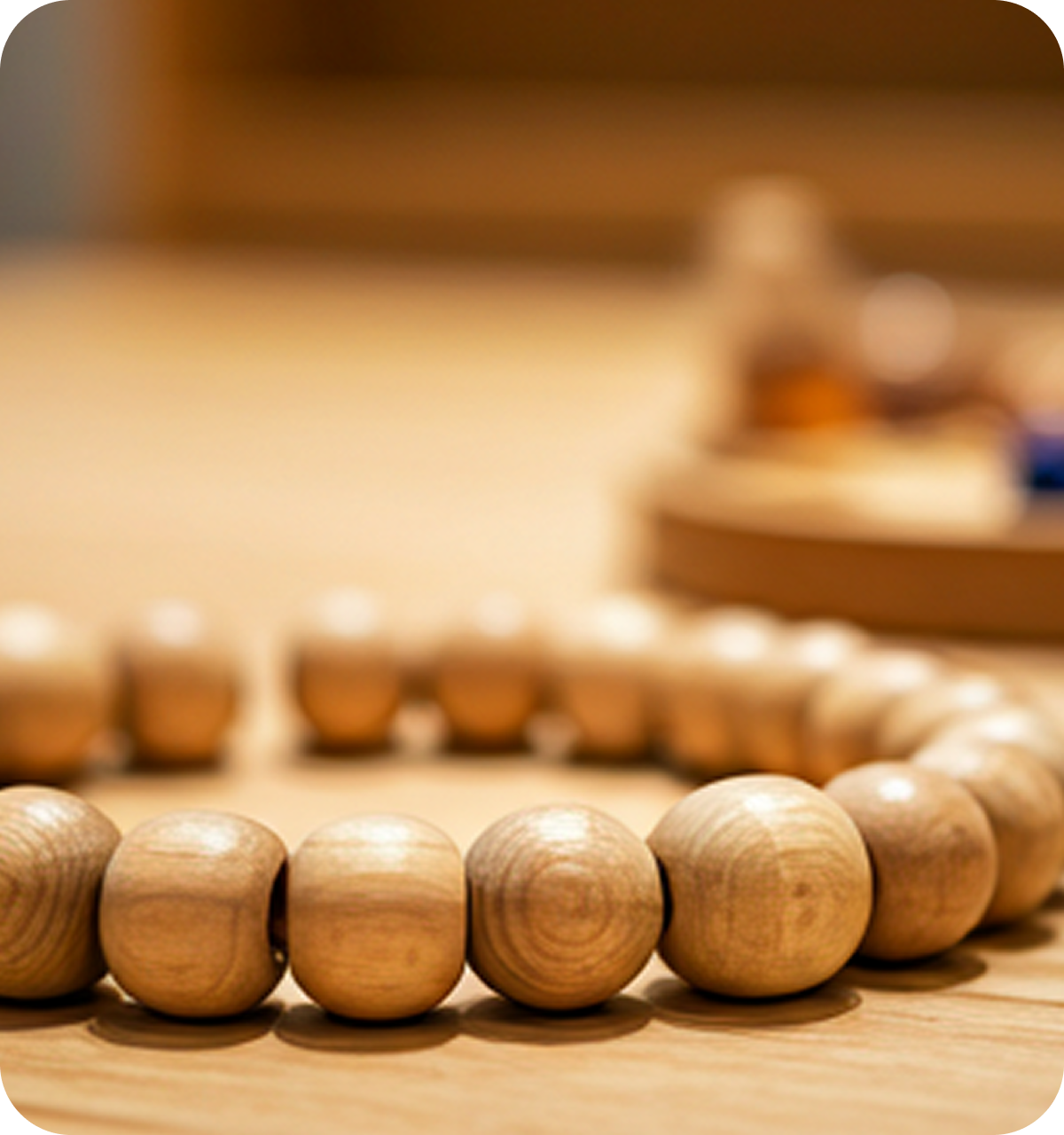 Montessori wooden beads